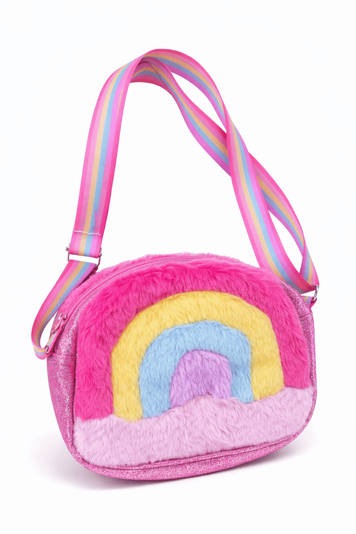 Lola + The Boys Accessories Plush Rainbow Purse