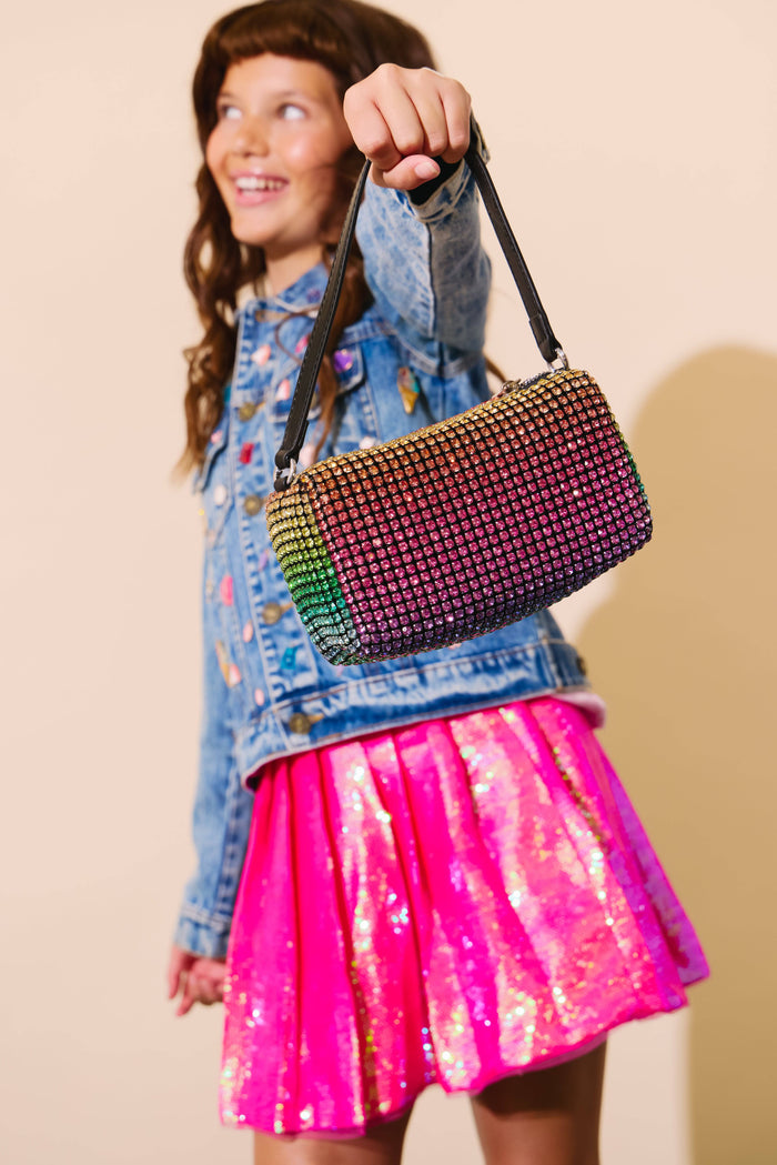 Lola + The Boys Accessories Rainbow Crystal Purse