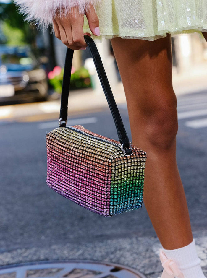 Lola + The Boys Accessories Rainbow Crystal Purse