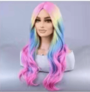 Lola + The Boys Accessories Rainbow Wig