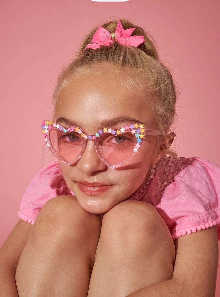 Lola + The Boys Accessories Sprinkle Heart Sunglasses