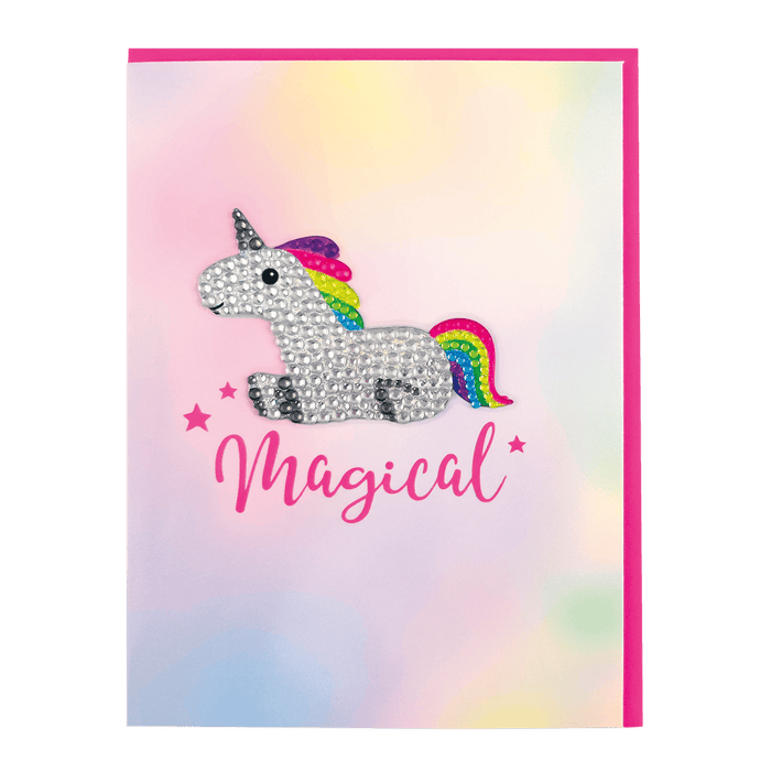 iScream Accessories Unicorn Removable Rhinestone Decal Greeting Card