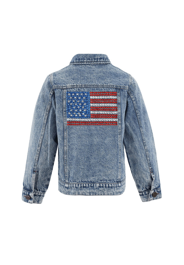 Lola + The Boys American Flag Denim Jacket