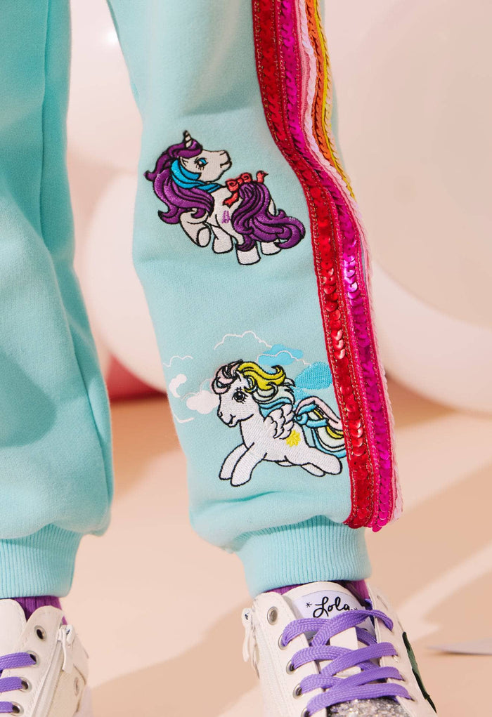 Lola + The Boys Baby Blue I'm So Fly Stripe Set