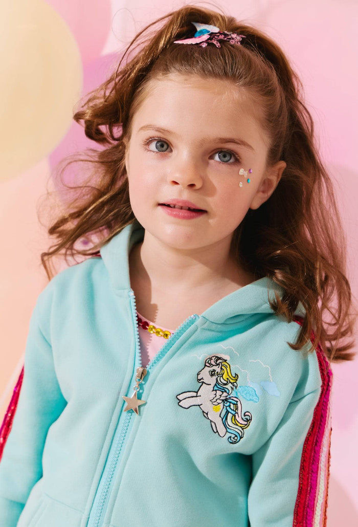 Lola + The Boys Baby Blue I'm So Fly Stripe Set