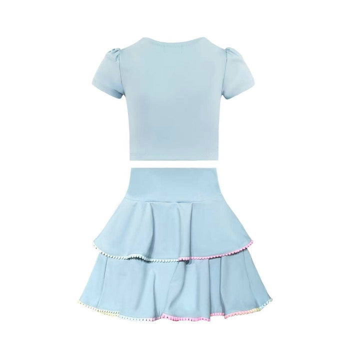 Lola + The Boys Baby Blue Soft Scuba Tennis Set