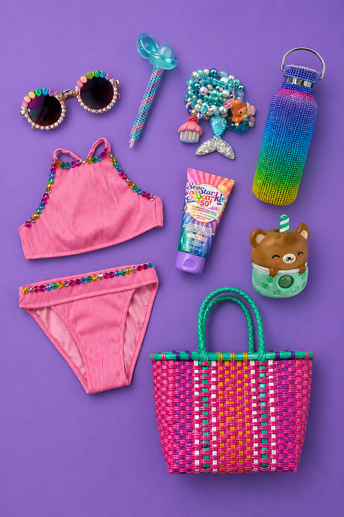 Lola and The Boys Basket Summer Fun Bag