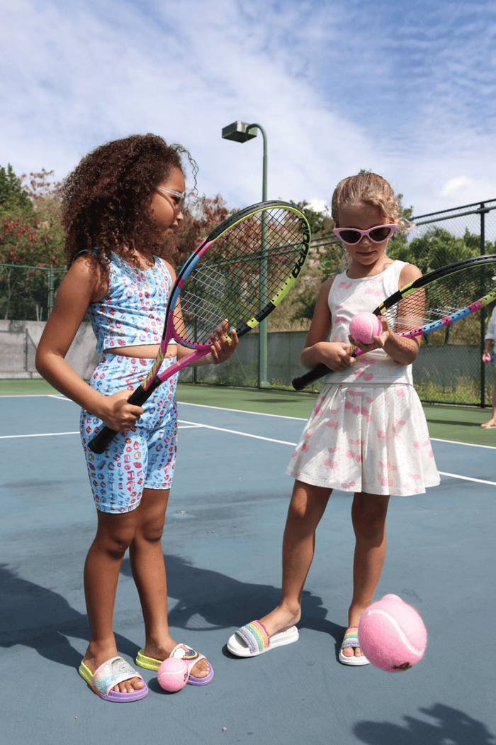Lola + The Boys Bejeweled Bike Athletic Set