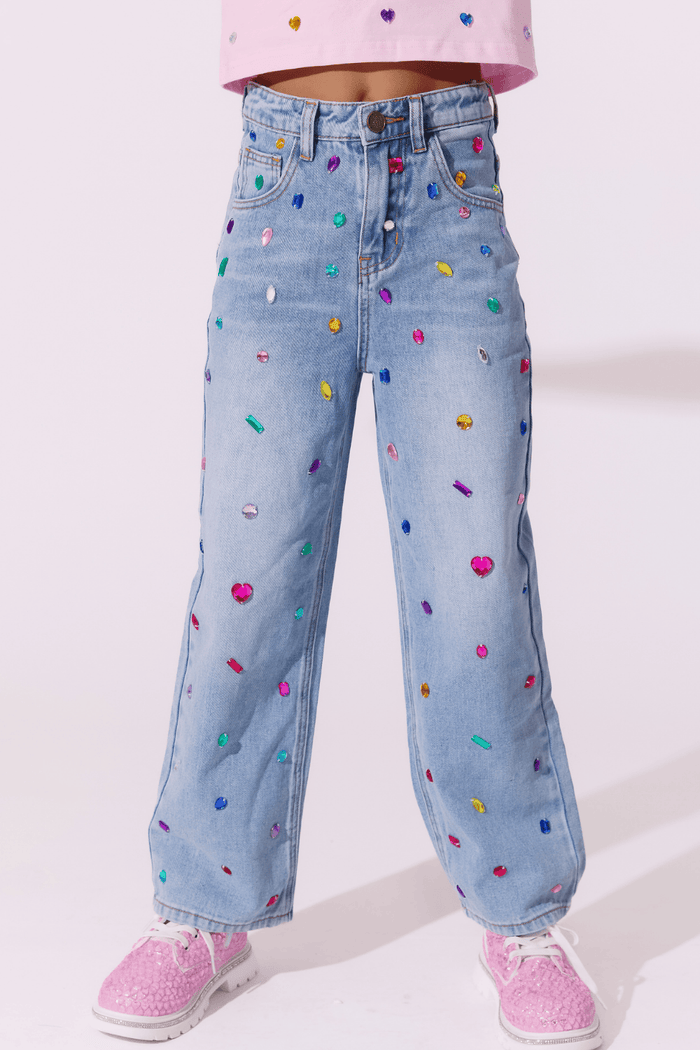 Lola + The Boys Bottoms 2 Bejeweled Jeans