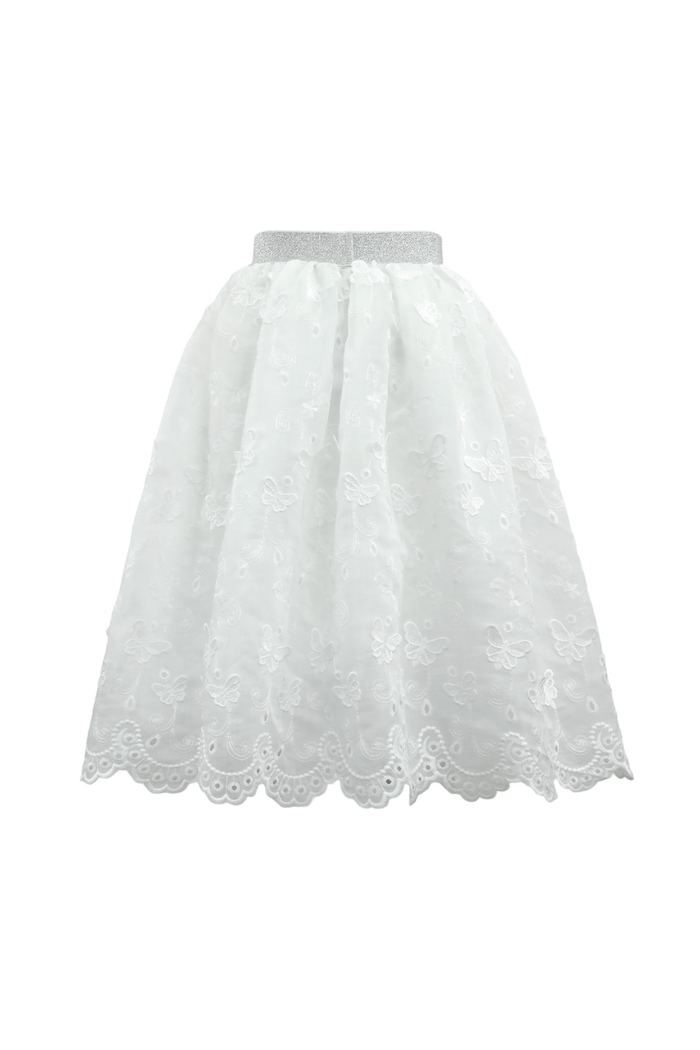Lola + The Boys Bottoms Butterfly Tulle Midi Skirt