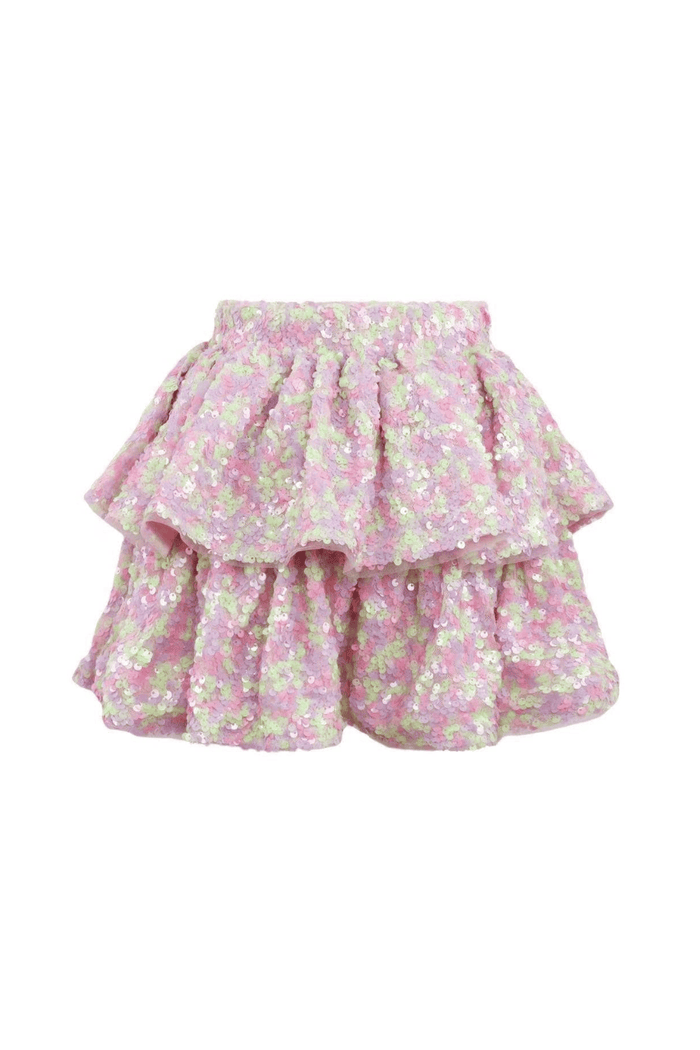 Lola + The Boys Bottoms Confetti Sequin Bow Skirt