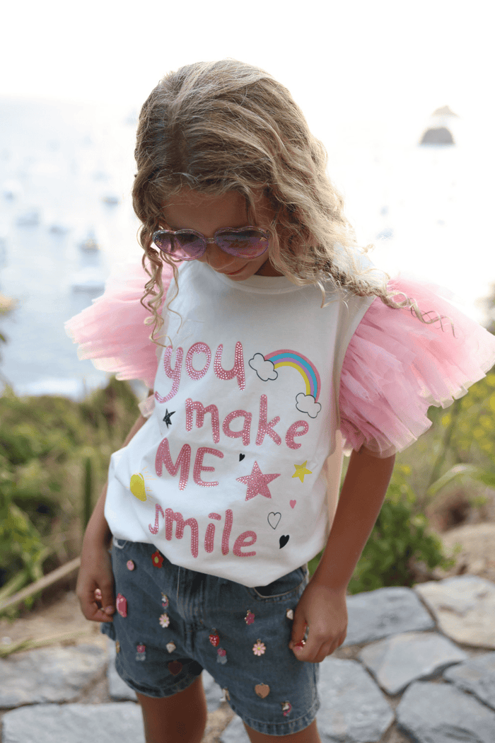 Lola + The Boys Bottoms 2 Cutie Charms Denim Short