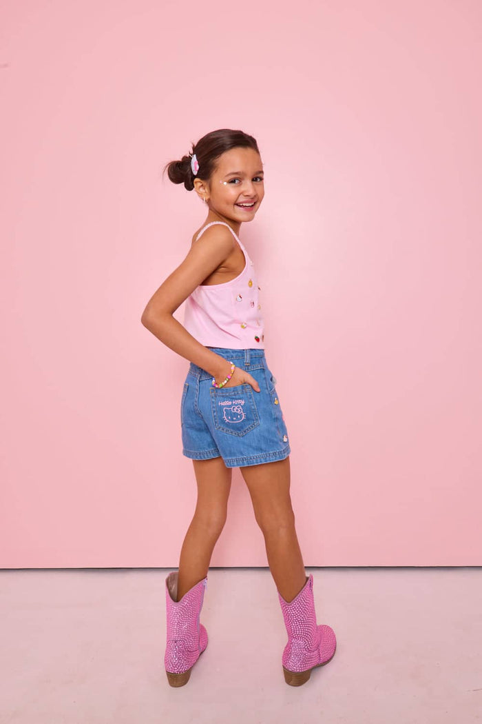 Lola + The Boys Bottoms Hello Kitty® and Friends Cutie Charm Denim Shorts