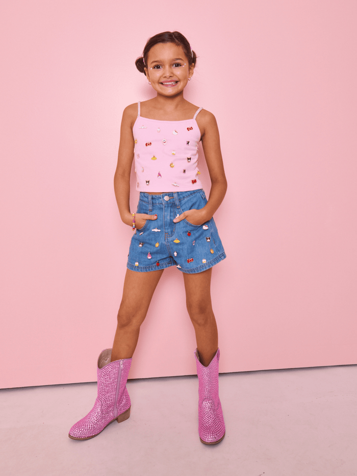 Lola + The Boys Bottoms Hello Kitty® and Friends Cutie Charm Denim Shorts