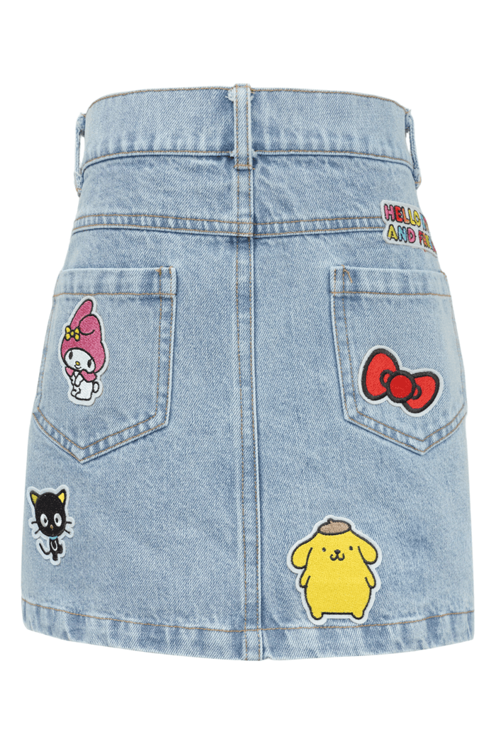 Lola + The Boys Bottoms Hello Kitty And Friends® Rainbow Denim Skirt