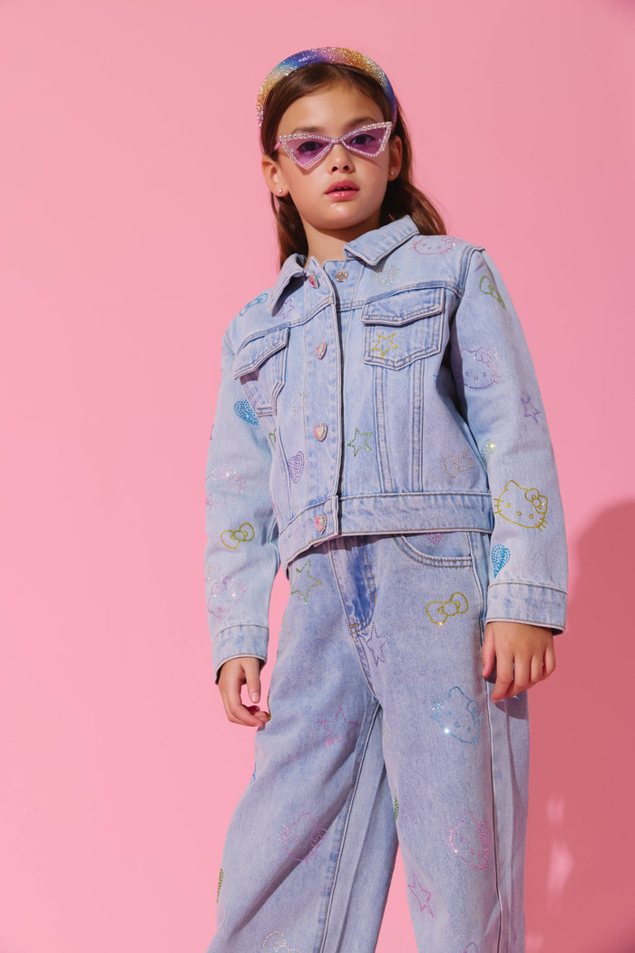 Lola + The Boys Bottoms Hello Kitty® Crystal Jeans