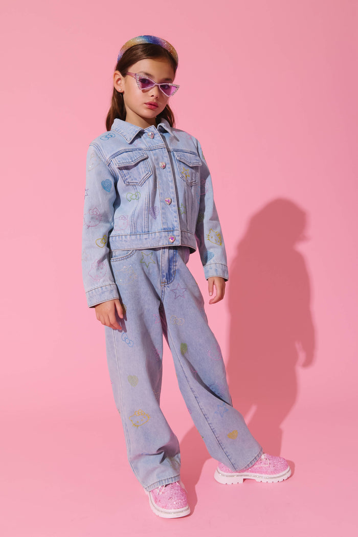 Lola + The Boys Bottoms Hello Kitty® Crystal Jeans