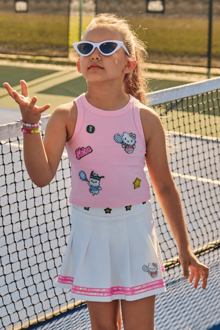 Lola + The Boys Bottoms 2 Hello Kitty® Pleated Tennis Skirt