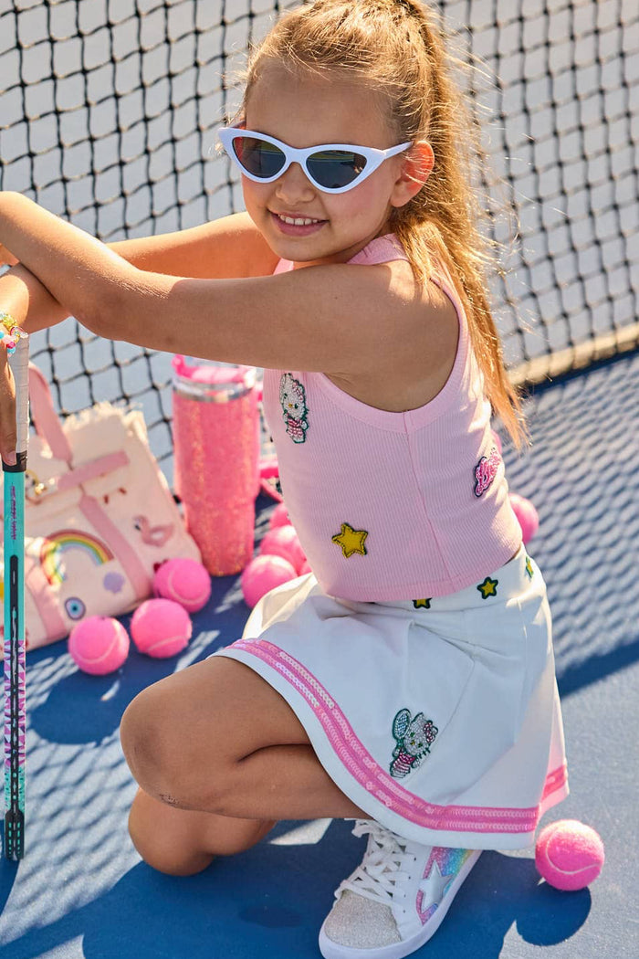 Lola + The Boys Bottoms Hello Kitty® Pleated Tennis Skirt