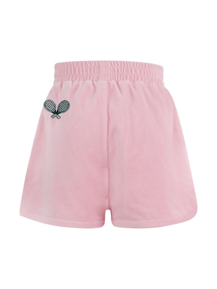 Lola + The Boys Bottoms Hello Kitty® Velour Track Shorts