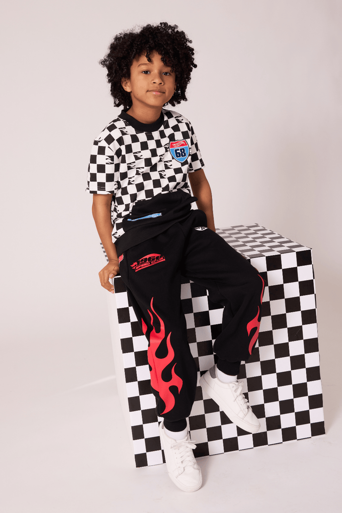 Lola + The Boys Bottoms 2 Hot Wheels™ Flame Joggers