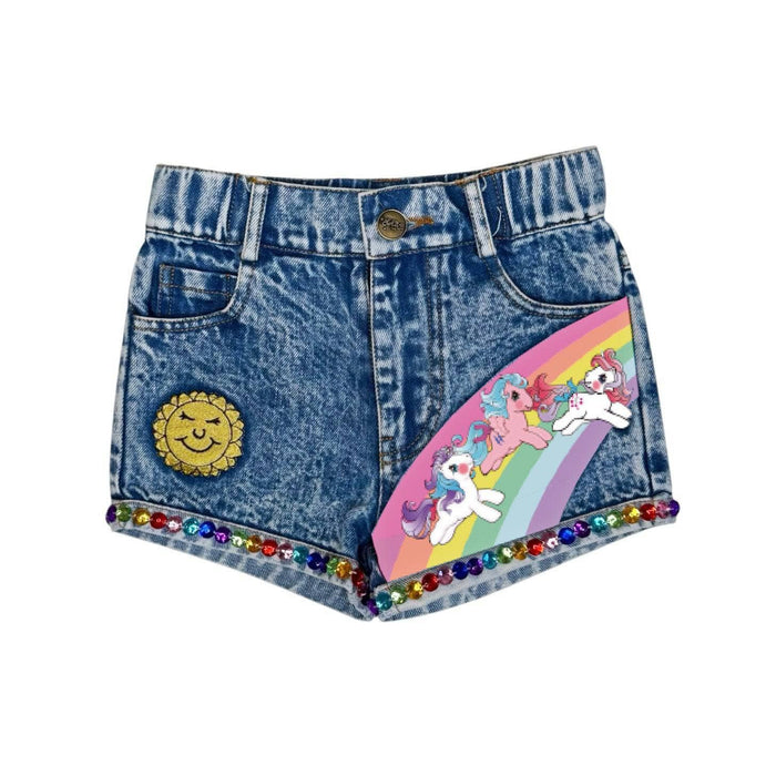 Lola + The Boys Bottoms My Little Pony Gem Denim Short