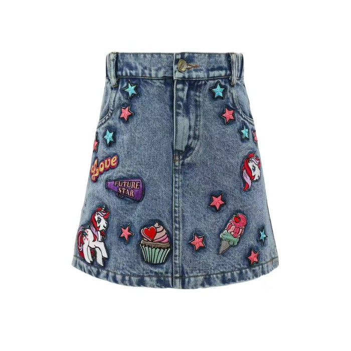 Lola-my-little-pony Bottoms My Little Pony Patch Denim Skirt