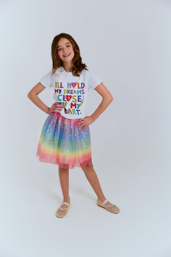 exclude-sale Bottoms Rainbow Sequin Skirt