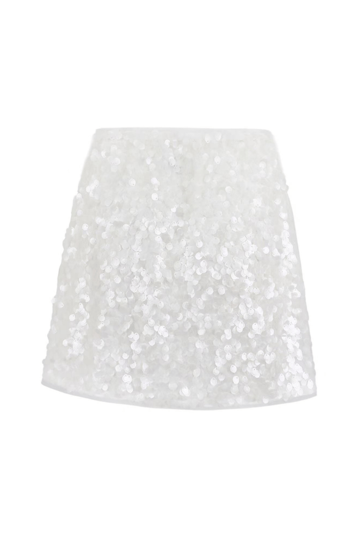 Lola + The Boys Bottoms Shimmer Mini Skirt