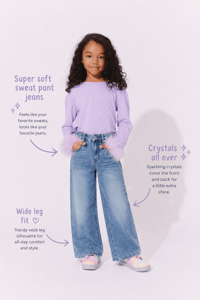 Lola + The Boys Bottoms Sparkle Sweatpant Jeans