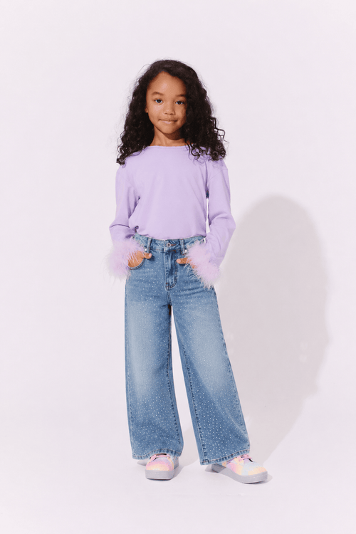 Lola + The Boys Bottoms Sparkle Sweatpant Jeans