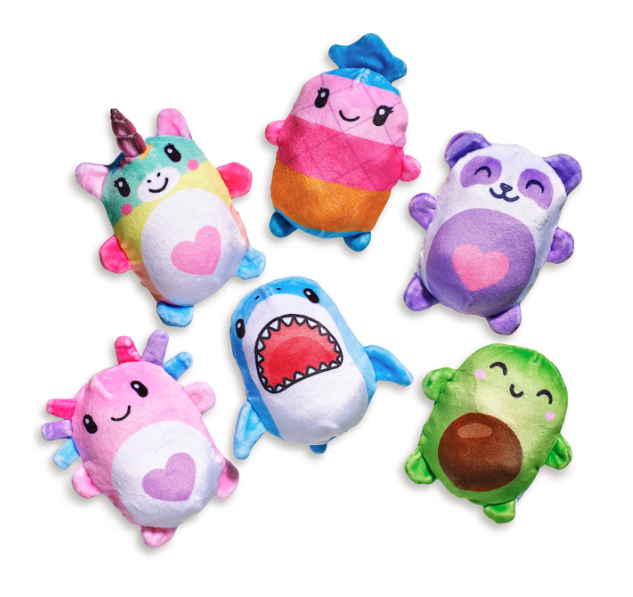Lola + The Boys Bubble Stuffed Squishy Friends - Plush Wrapped Fidget Balls