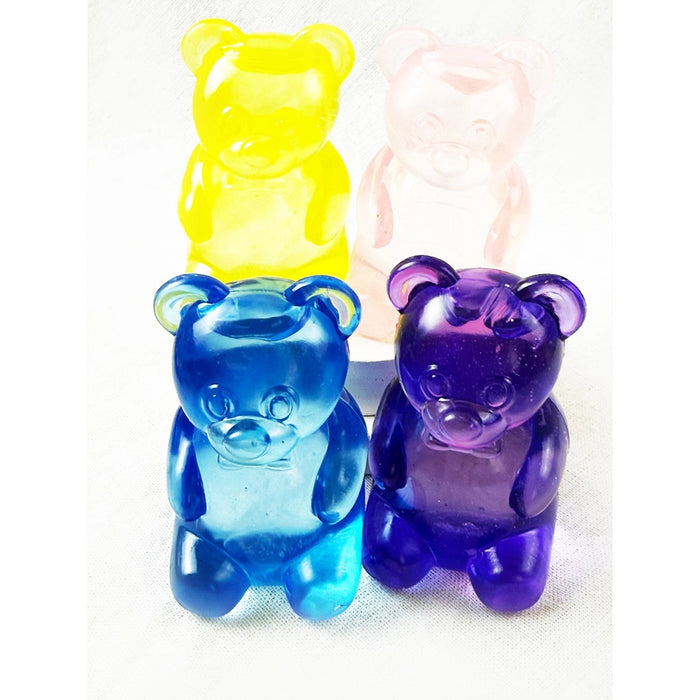 Large Solid Transparent Gummy Bear Squishy Toy