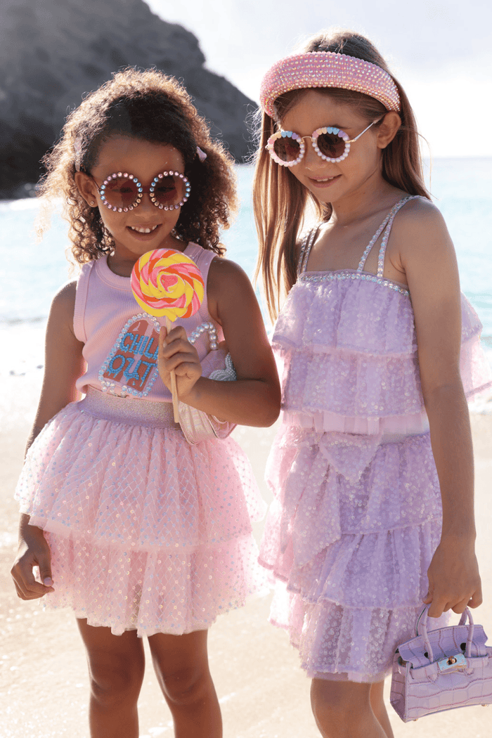 Lola + The Boys Crystal Chill Out Top