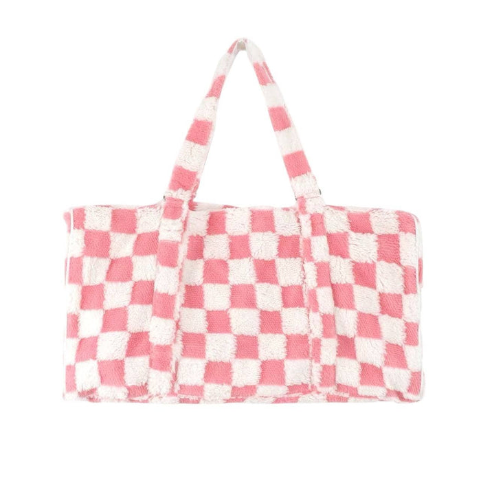 Lola + The Boys Crystal Good Vibes Plush Duffle Bag