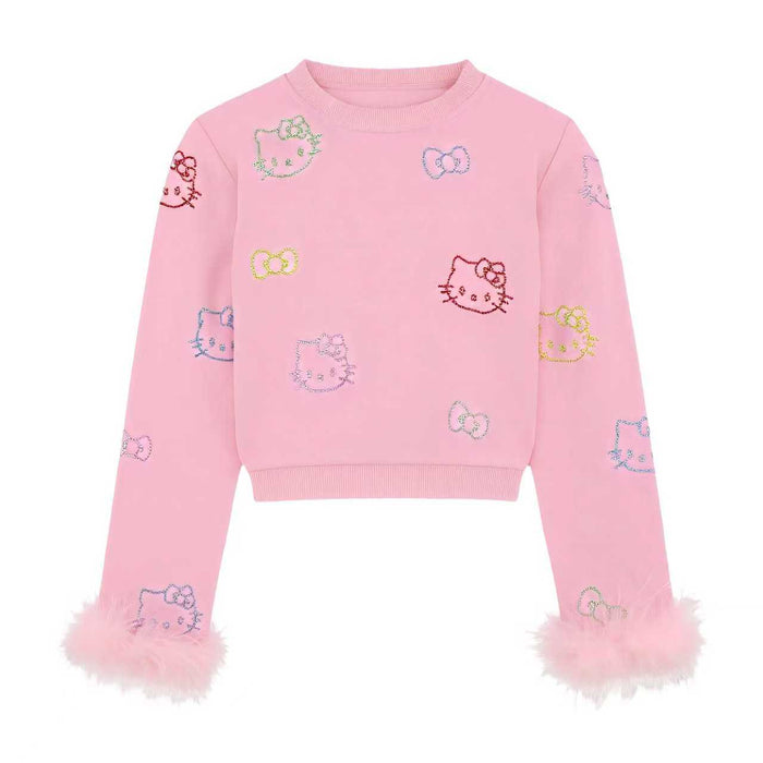 Lola + The Boys Crystal Hello Kitty Feather Set