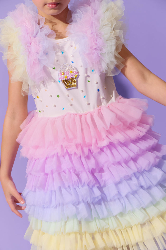 lola-new-arrival Cupcake Pearl Tulle Dress