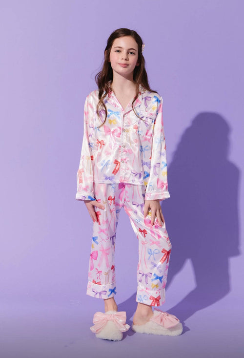 lola-new-arrival Cutie Bows Silky Set