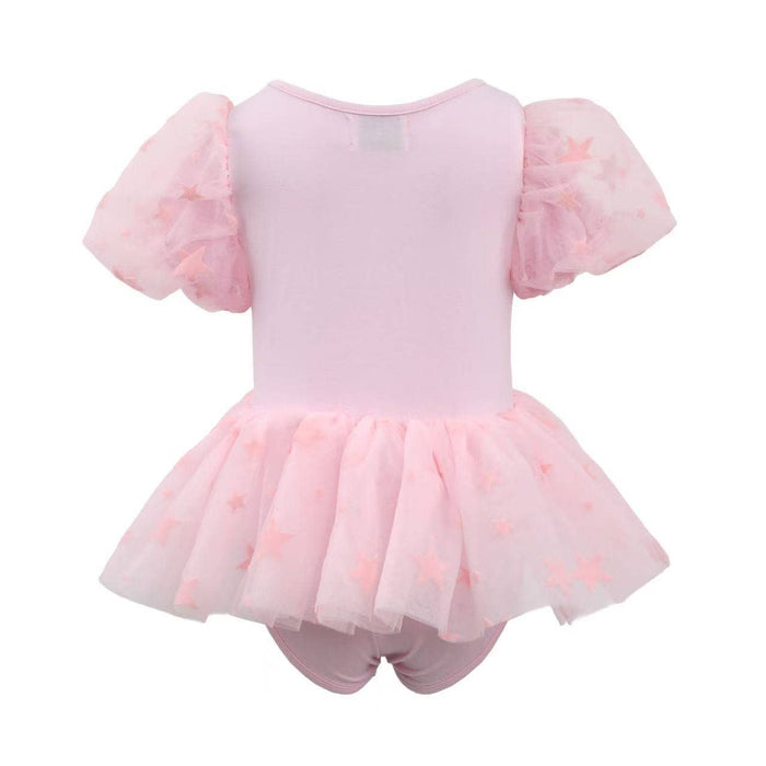 Lola + The Boys Dress Baby Stars Tulle Bow Dress