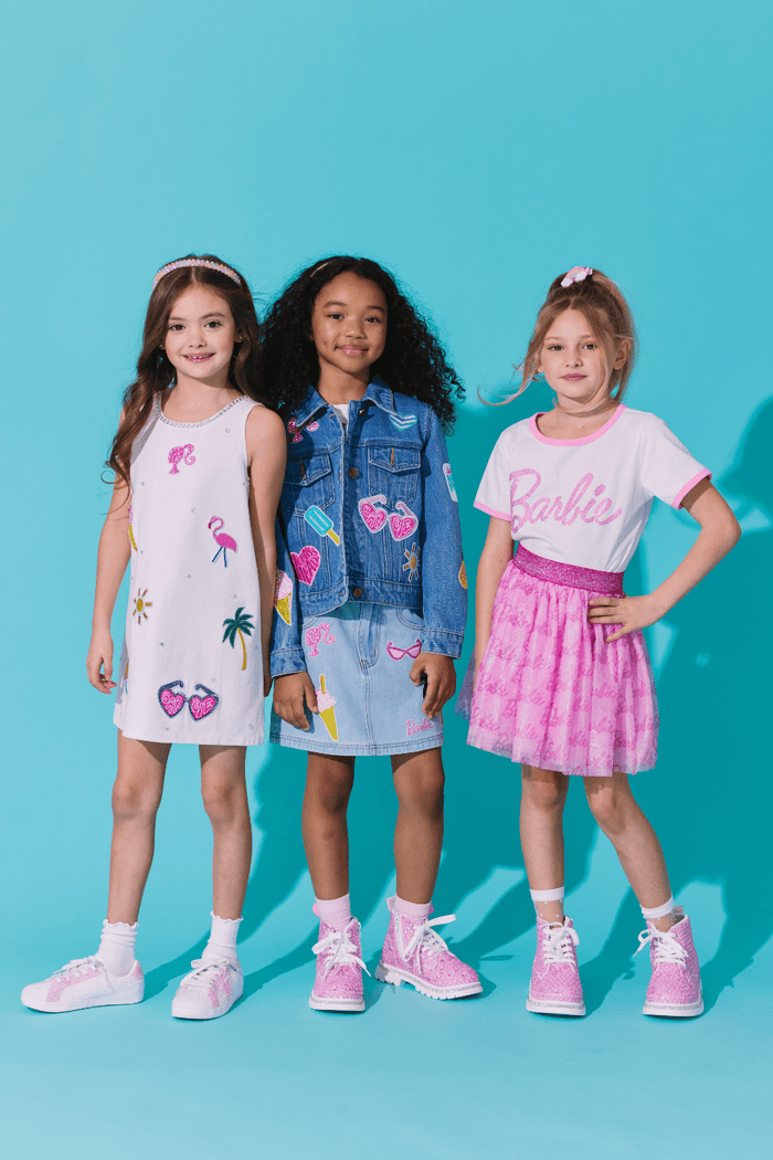 Lola + The Boys Dress Barbie™ Vacay Vibes Denim Dress