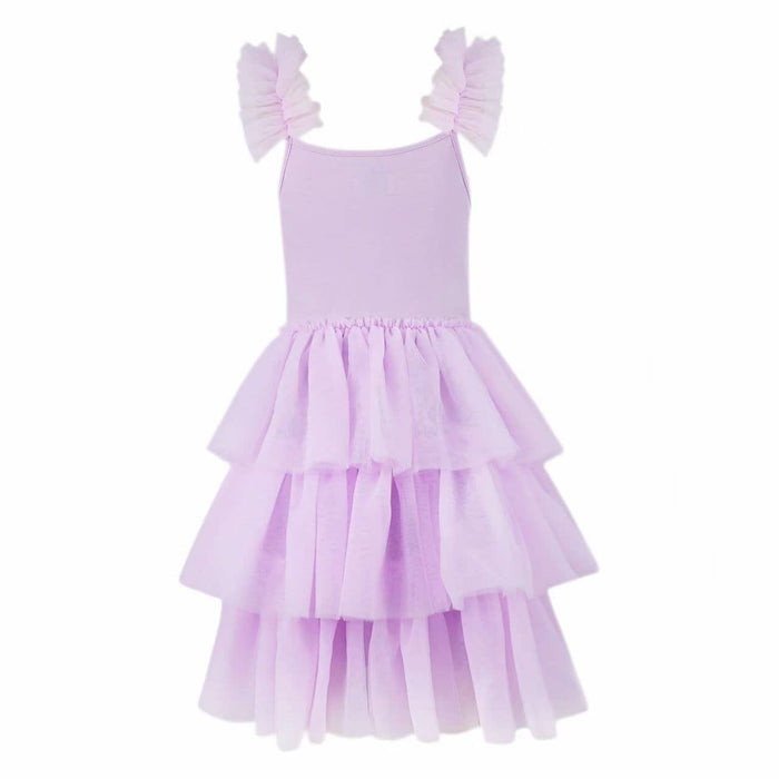 Lola + The Boys Dress Beaded Tulle Shimmer Dress