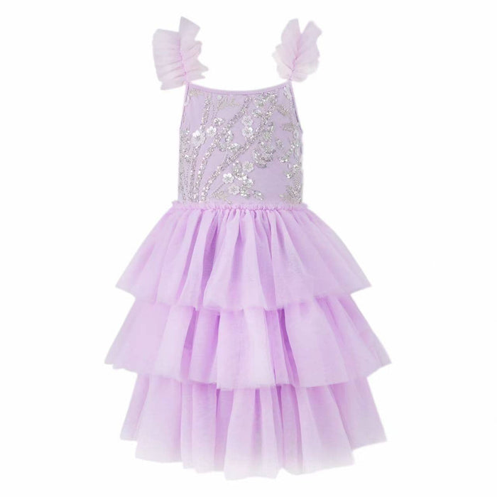 Lola + The Boys Dress 2 / Lavender Beaded Tulle Shimmer Dress