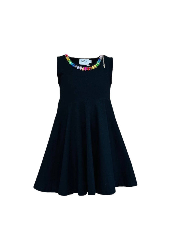 rainbow black dress Short Sleeve Tie Dye Tunic its ready for farmers markets Black Rainbow Gems Tank Dress