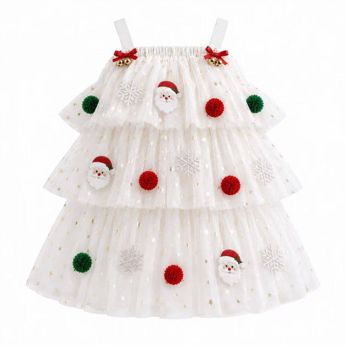 Lola + The Boys Dress 2 / White Christmas Starry Tulle Dress