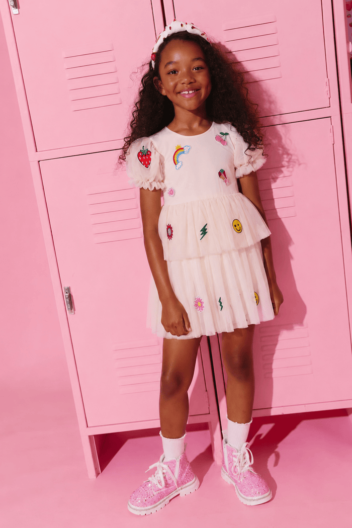 Lola + The Boys Dress Dreamy Sparkle Charm Dress