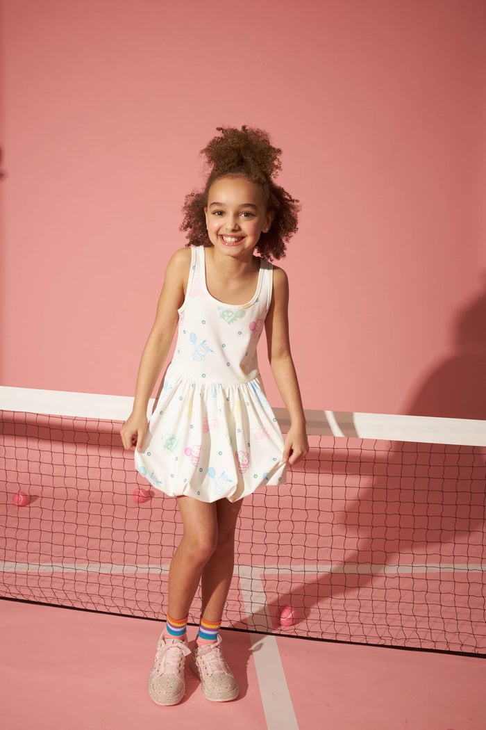 Lola + The Boys Dress 2 Hello Kitty® and Friends Rainbow Tennis Bubble Dress