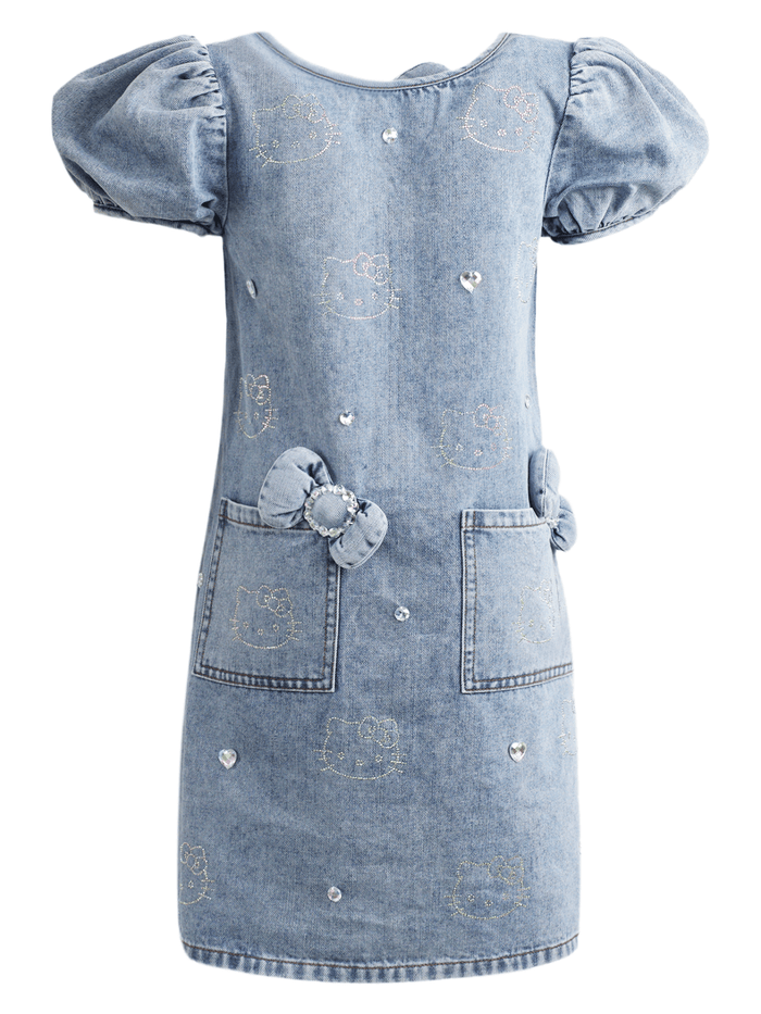 Lola + The Boys Dress Hello Kitty® Denim Crystal Dress