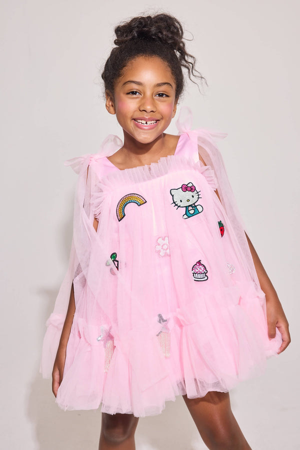hello kitty formal dress Hello Kitty gown #hellokitty #hellokittylover #gown #pink #dress #prom #promdresses #promdress #sewing #sewingproject #challenge #fashion #couture #linkinbio #glitter #sparkle