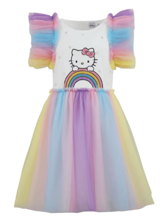 Lola + The Boys Dress Hello Kitty® Rainbow Tulle Dress
