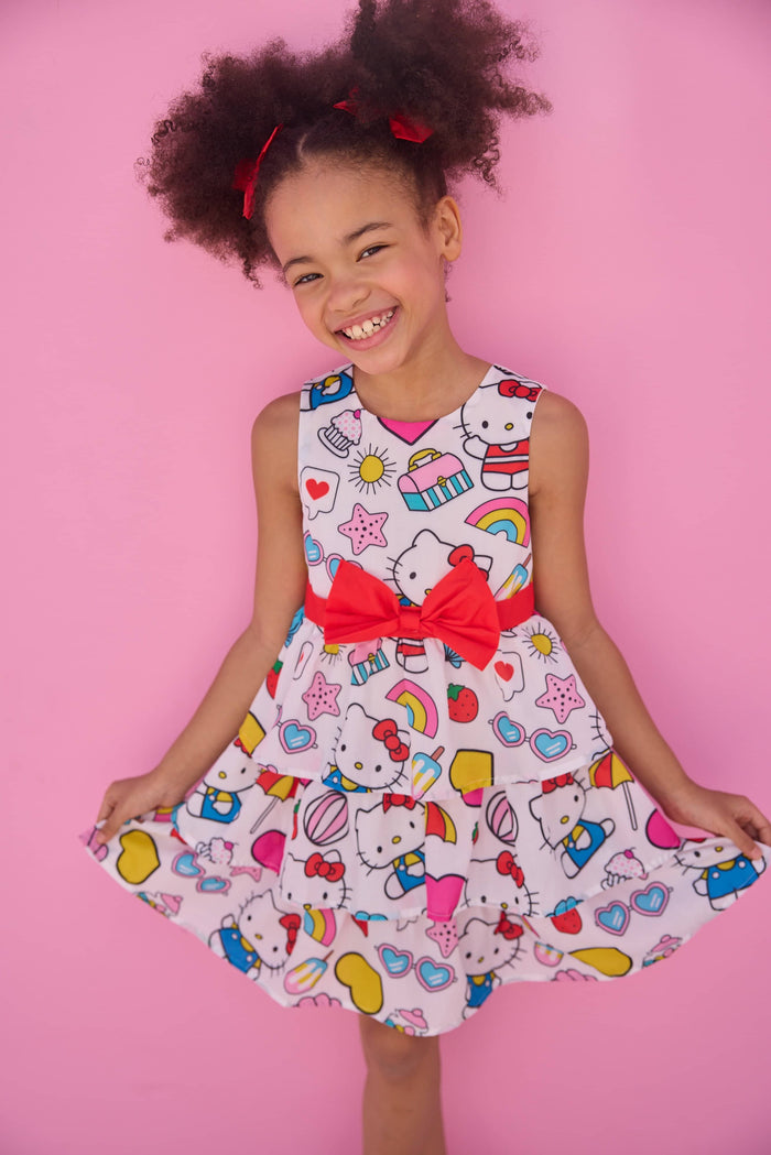 lola-hellokitty Dress Hello Kitty Summer Ruffle Dress